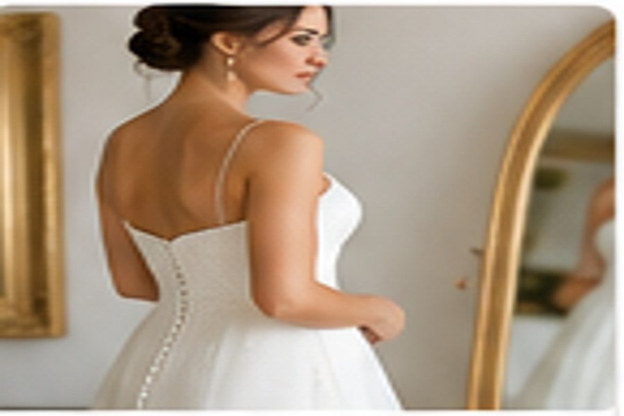 Backless wedding dress compatibility illustration