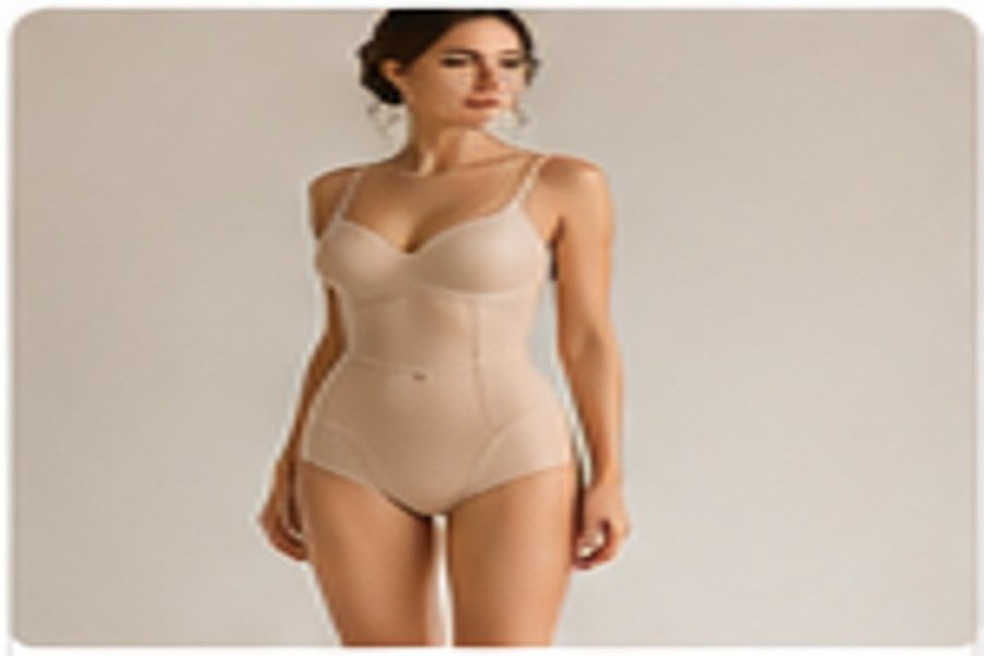 Neutral seamless bridal shapewear illustration